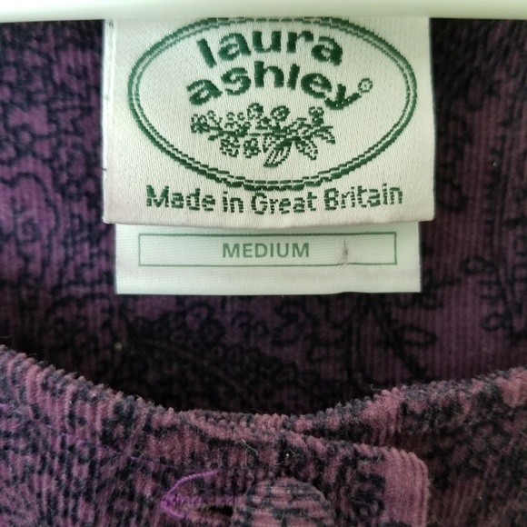 Vintage Laura Ashley Fine Corduroy Romper Sz Med - Picture 8 of 8